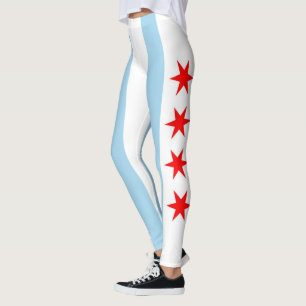 Leggings com bandeira de Chicago, Illinois