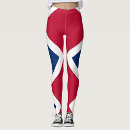 Leggings com bandeira de Denver, Estado do Colorad