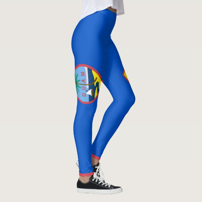 Leggings com bandeira de Guam, EUA (Direita)