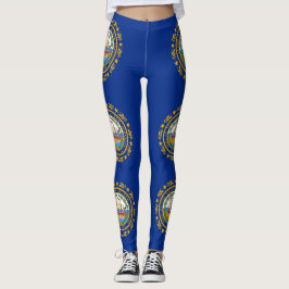 Leggings com bandeira de New Hampshire State, EUA