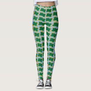 Leggings com bandeira de Portland City, EUA