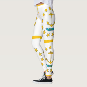 Leggings com bandeira de Rhode Island, EUA