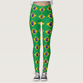 Leggings com bandeira do Brasil