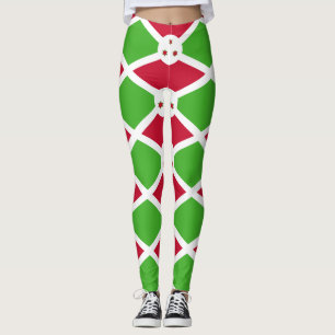 Leggings com bandeira do Burundi