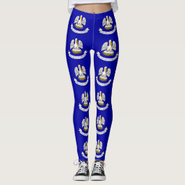 Leggings com bandeira do Estado de Louisiana, EUA