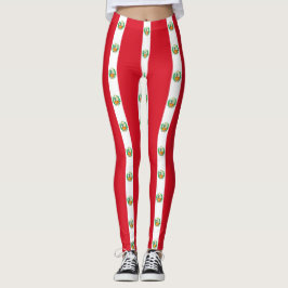 Leggings com bandeira do Peru
