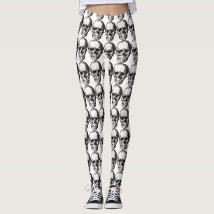 Leggings com caveiras