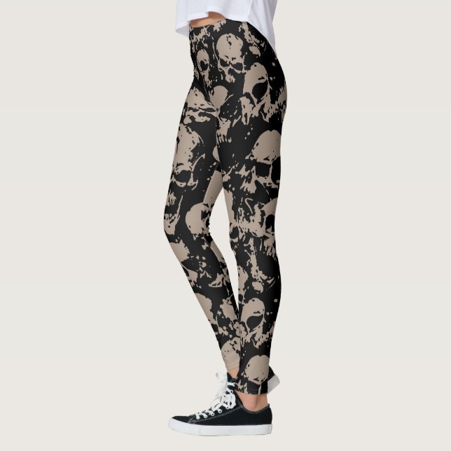 Leggings com caveiras (Esquerda)