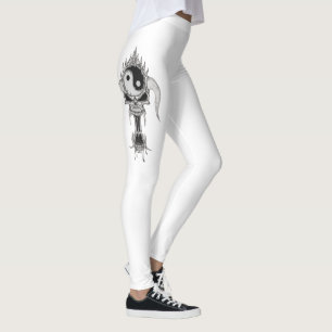Leggings com caveiras