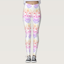 leggings com caveiras bonito na moda