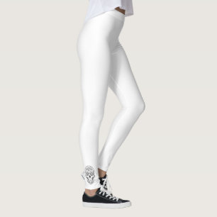 leggings com caveiras de açúcar