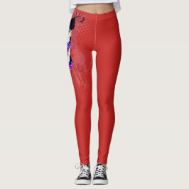 Leggings com caveiras de AÇÚCAR FELIZ MUERTOS