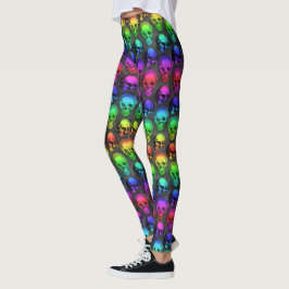LEGGINGS COM CAVEIRAS RAINBOW