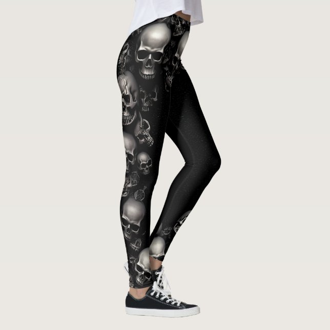 🎃 Leggings com caveiras "Spook-tacular"! 🎃 (Direita)