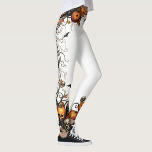 🎃 Leggings com caveiras "Spook-tacular"! 🎃