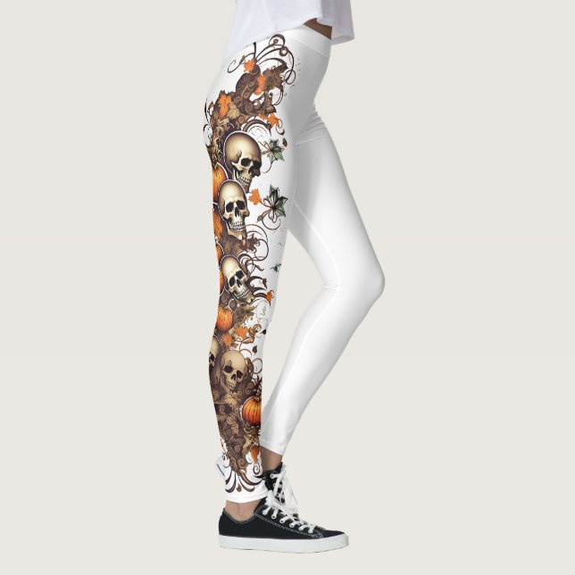 🎃 Leggings com caveiras "Spook-tacular"! 🎃 (Direita)