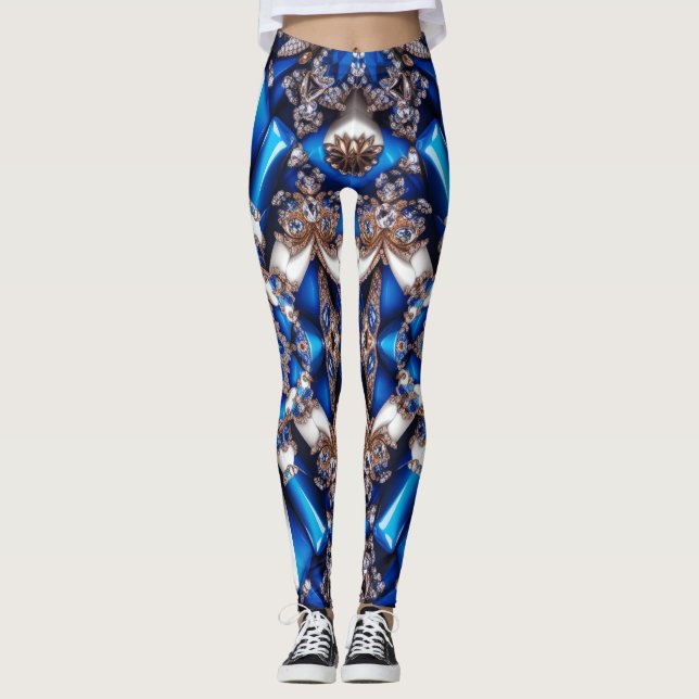 Leggings com design argentino de cores (Frente)