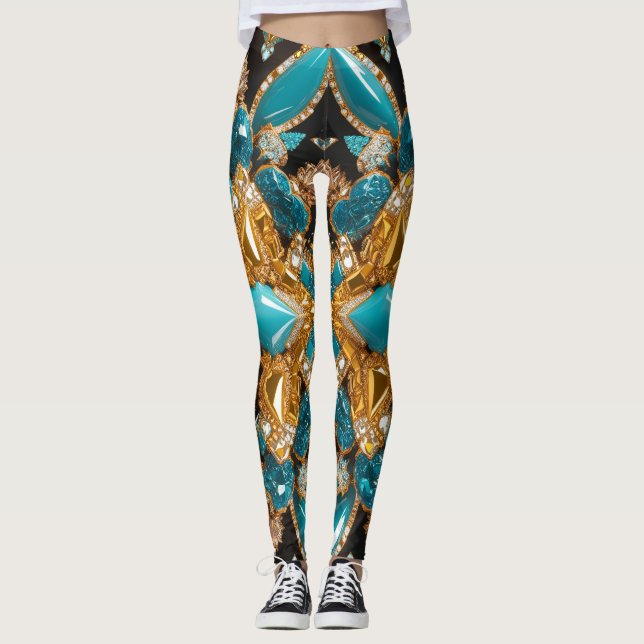 Leggings com design das Bahamas (Frente)