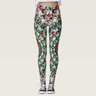 Leggings com design de cores italianas