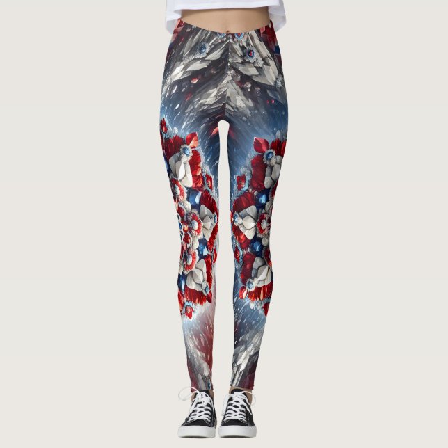 Leggings com design de cores norueguesas (Frente)