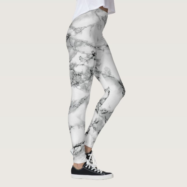 Leggings com Design de Mármore (Direita)