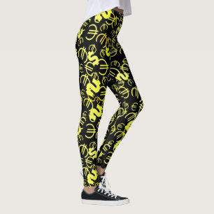 Leggings com Estampa Awesome Money Euro Dollars