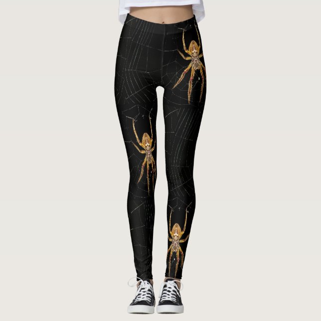 Leggings com Estampa de Aranha Assustadora de Hall (Frente)