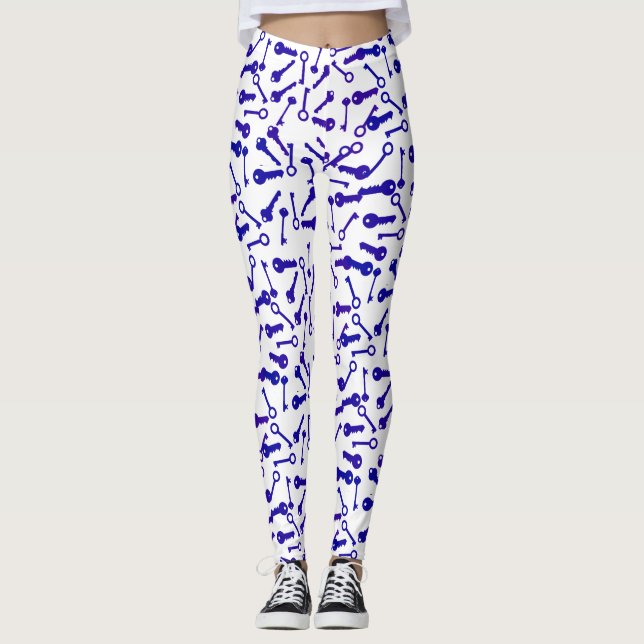 Leggings com Estampa de Formas Diferentes e Funky (Frente)