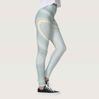 Leggings com Estampa de Mármore