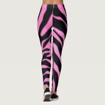 Leggings com Estampa de Zebra Rosa – Impressão Ani