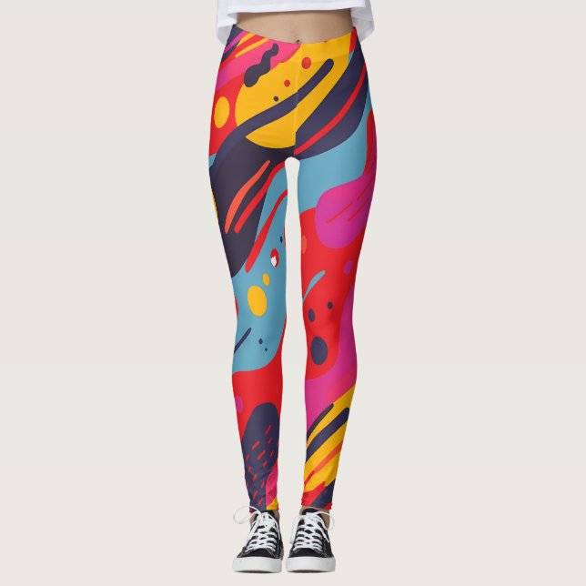 Leggings com Estampa Floral Total (Frente)
