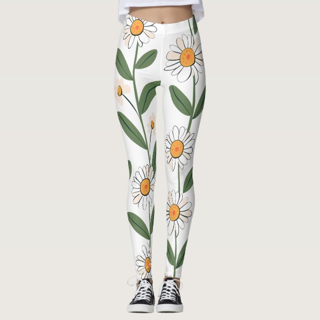 Leggings com Estampa Floral Total (Frente)