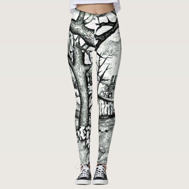 Leggings com Estampa Total (Frente)