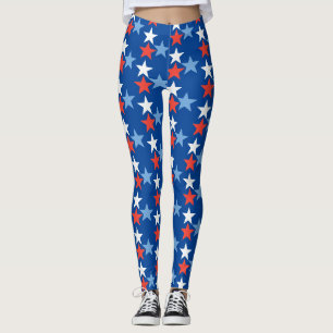 Leggings com estrelas dos EUA/americanos