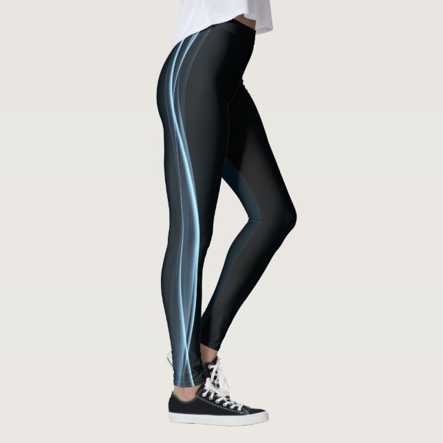 Leggings com Faixa de Laser Azul (Direita)
