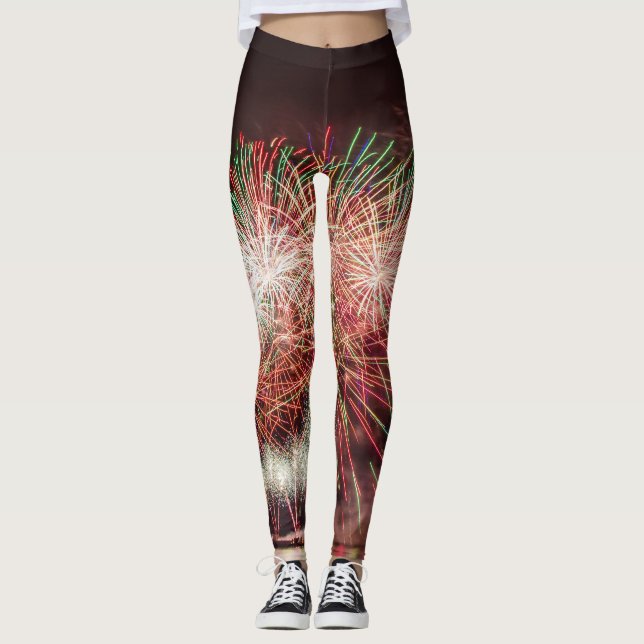leggings com FIREWORKS E MONOGRAM (Frente)