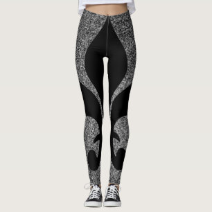 Leggings com Fleur-de-lis