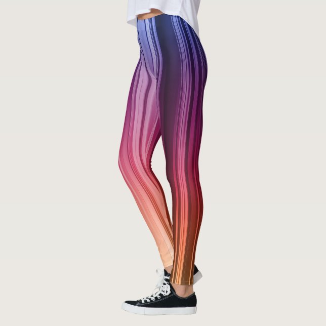 Leggings com Gradiente Listrado (Esquerda)