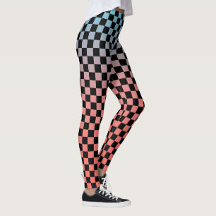 Leggings com Gradiente Xadrez