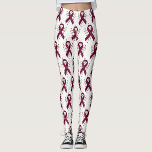 Leggings com Laço de Conscientização sobre Aneuris