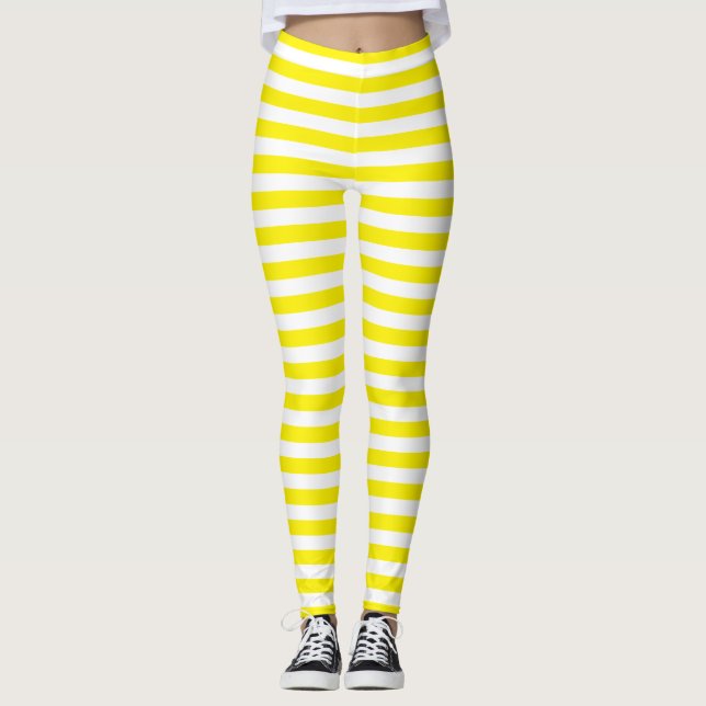 Leggings com Listras Amarelas (Frente)