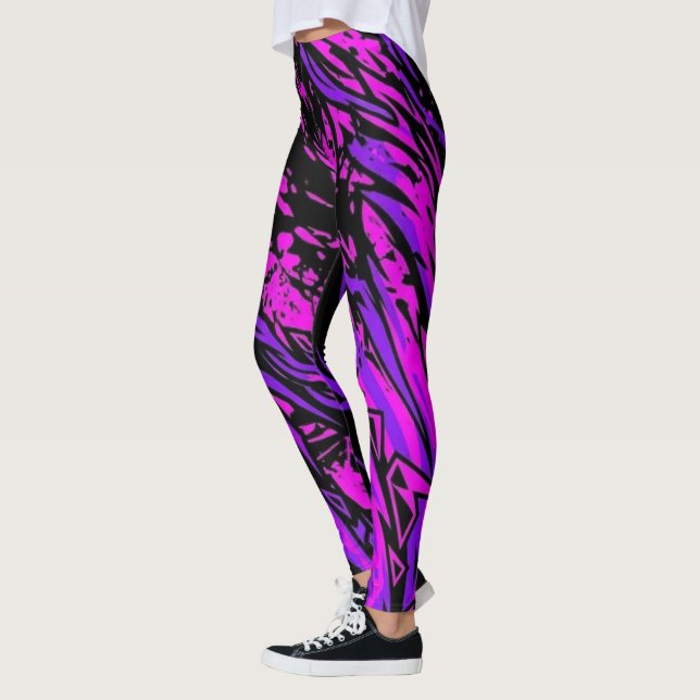 Leggings com Listras de Bio-Perigo - Padrão Femini (Esquerda)
