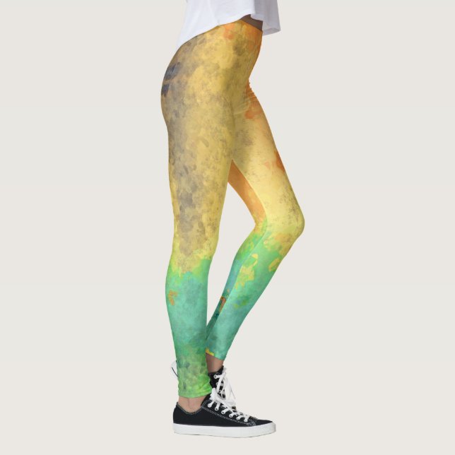 Leggings com Manchas de Tinta  (Direita)