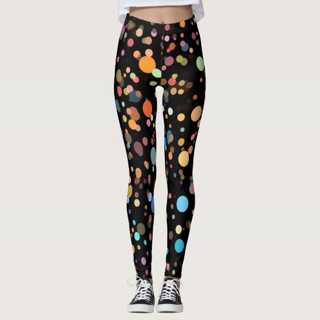 Leggings com Padrão de Bolinhas (Frente)