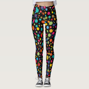 Leggings com Padrão de Bolinhas