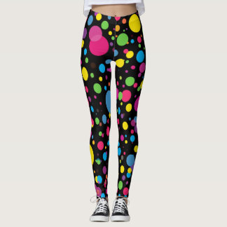 Leggings com Padrão de Bolinhas