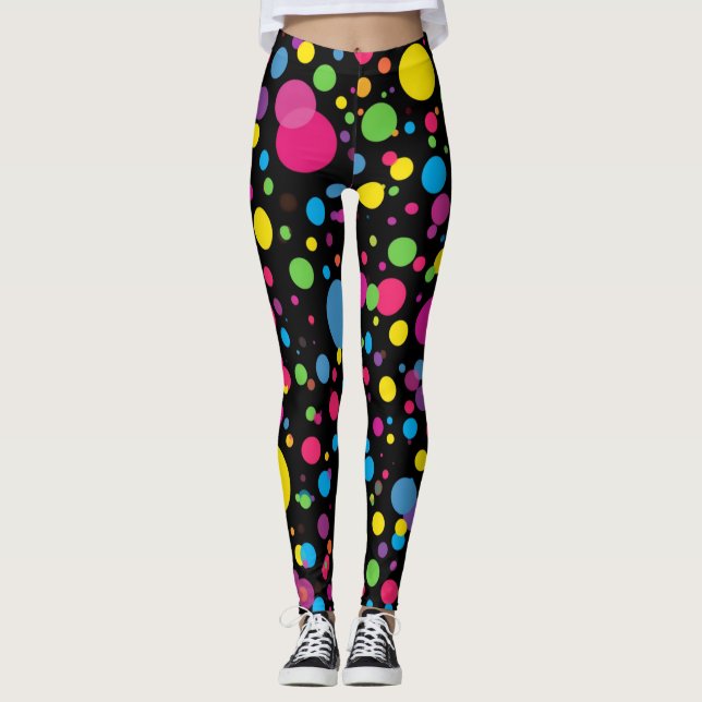 Leggings com Padrão de Bolinhas (Frente)