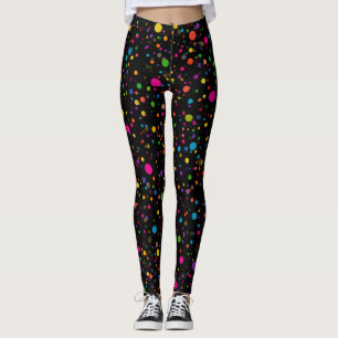 Leggings com Padrão de Bolinhas