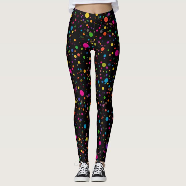 Leggings com Padrão de Bolinhas (Frente)