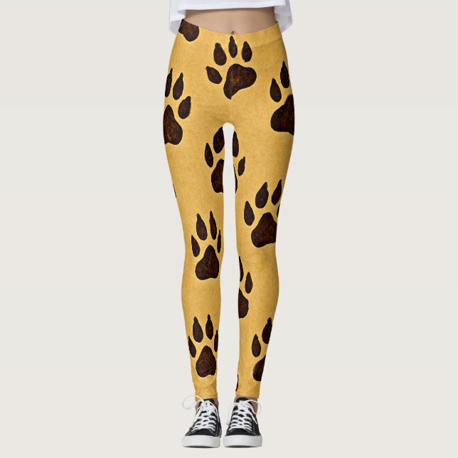 Leggings com Pegada de Guepardo – “Corra Selvagem  (Frente)
